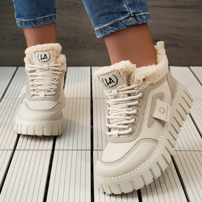 LYKU Women's Plush Lined Winter Sport Boots