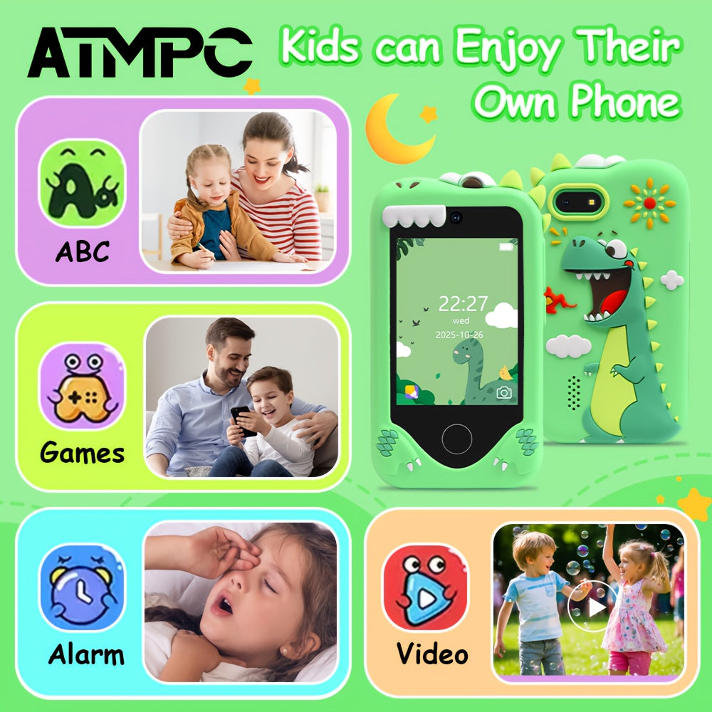Educational Kids Smartphone 2.8" Touchscreen - Dual Camera, Games & E-Book