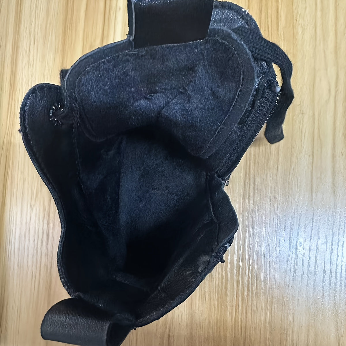 Women's Chunky Platform Ankle Boots - Fleece-Lined Black British