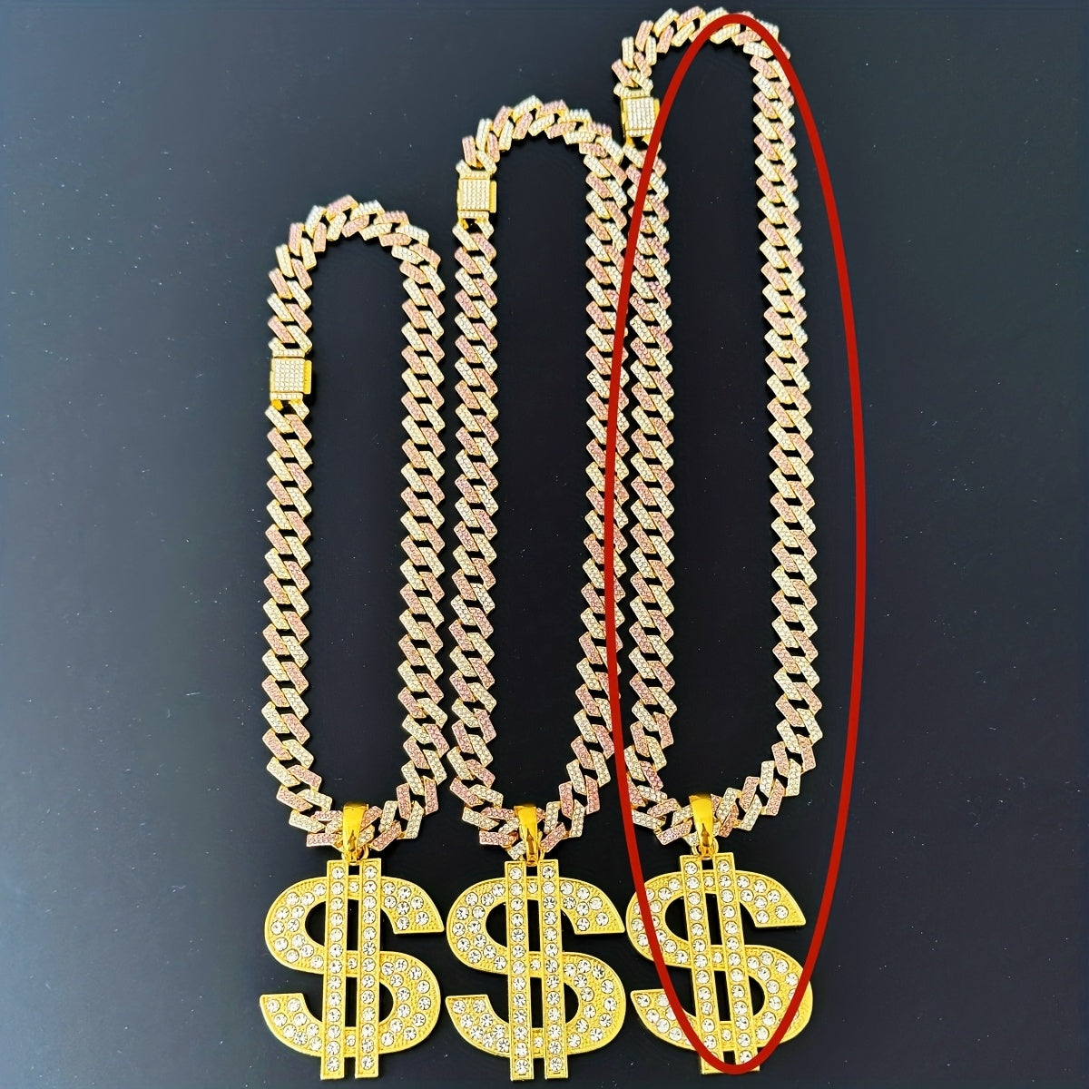 Men's Heavy-Duty Dollar Sign Necklace