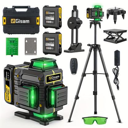 highsam 4D Laser Level - 16 Line Cross 360 Self Leveling 2 Battery