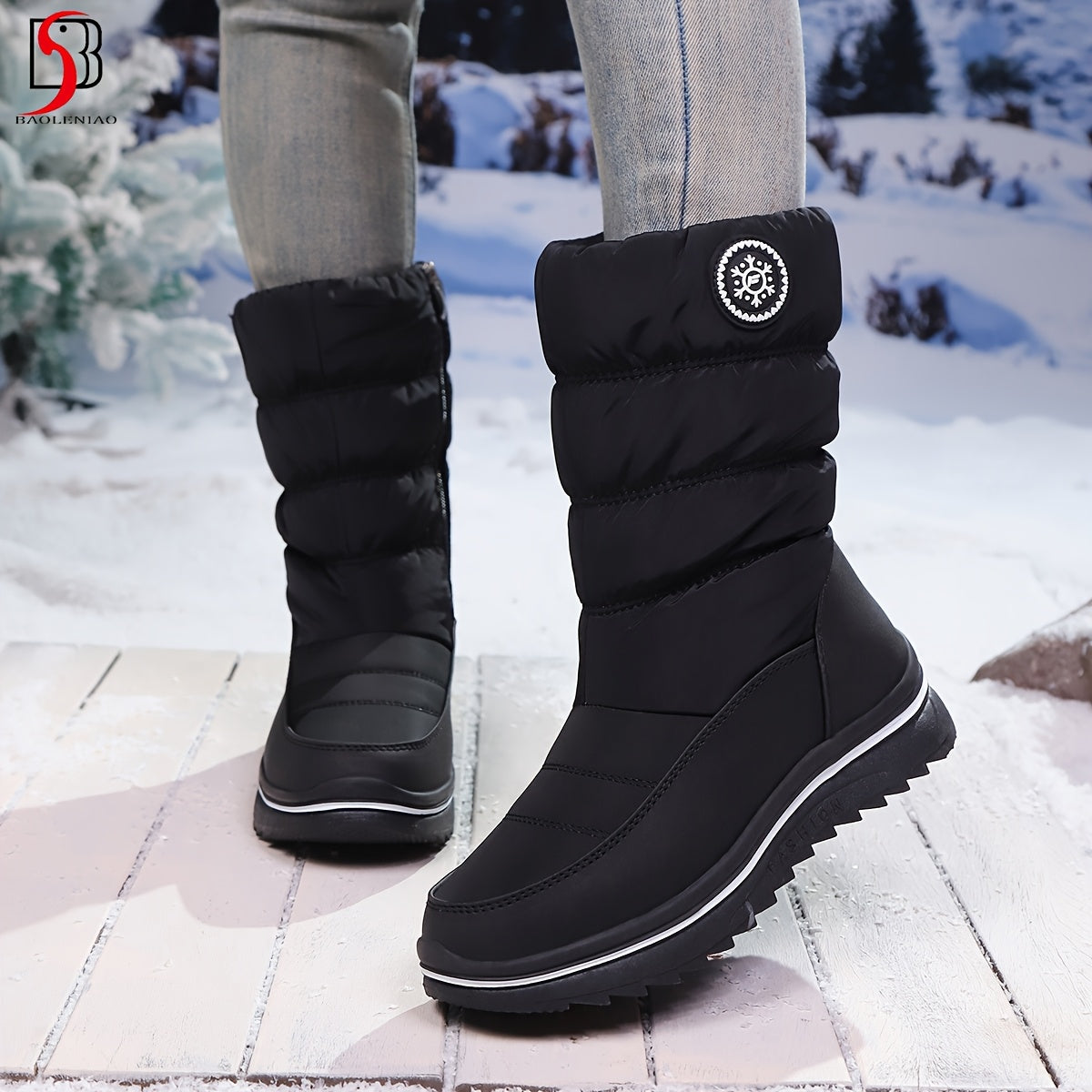 Women's Winter Warm Snow Boots - Anti-Slip -40°C