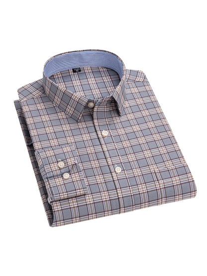 Men's 3-Pack Long Sleeve Oxford Shirts - Embroidered Chest Pockets