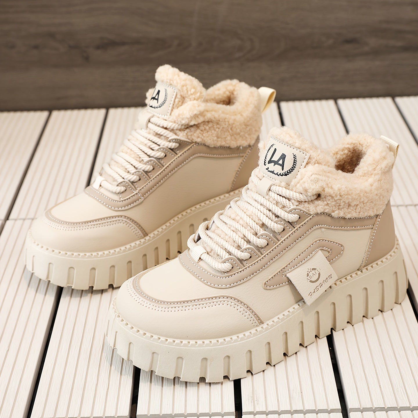 LYKU Women's Plush Lined Winter Sport Boots