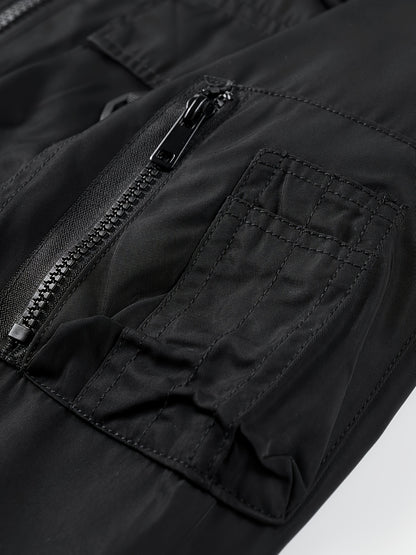 Men’s Premium Utility Bomber Jacket with Multi-Pocket