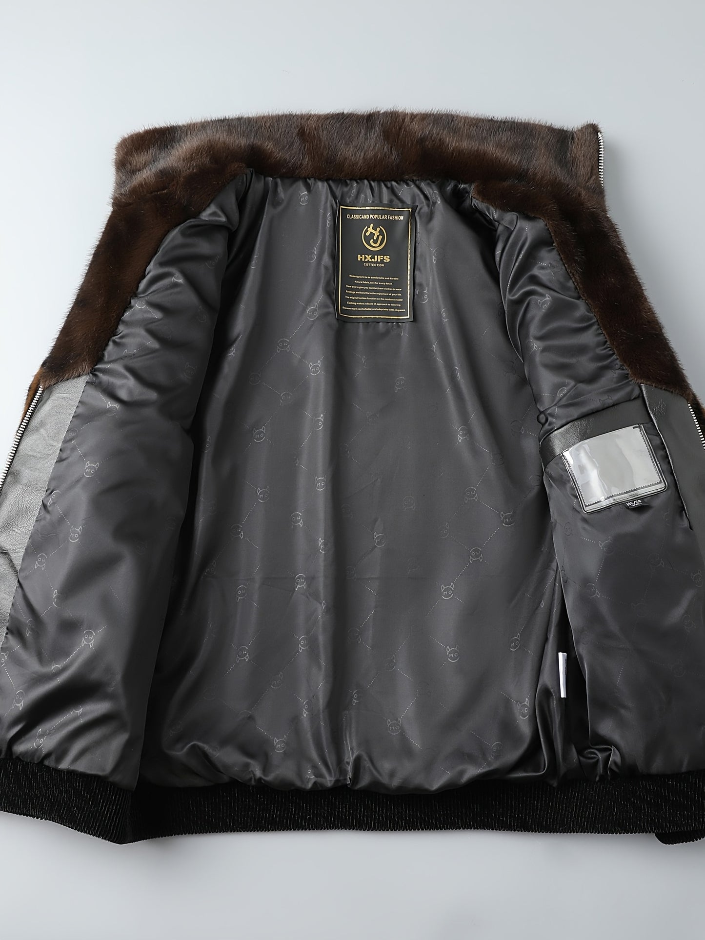 NOIR COUTURE “VANTAGE” Monogram Fleece Jacket