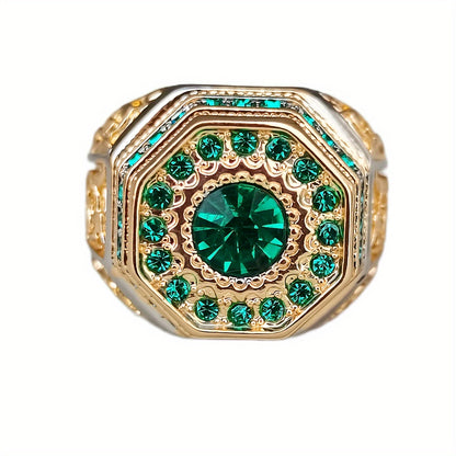 Retro Totem Two-Tone Ring