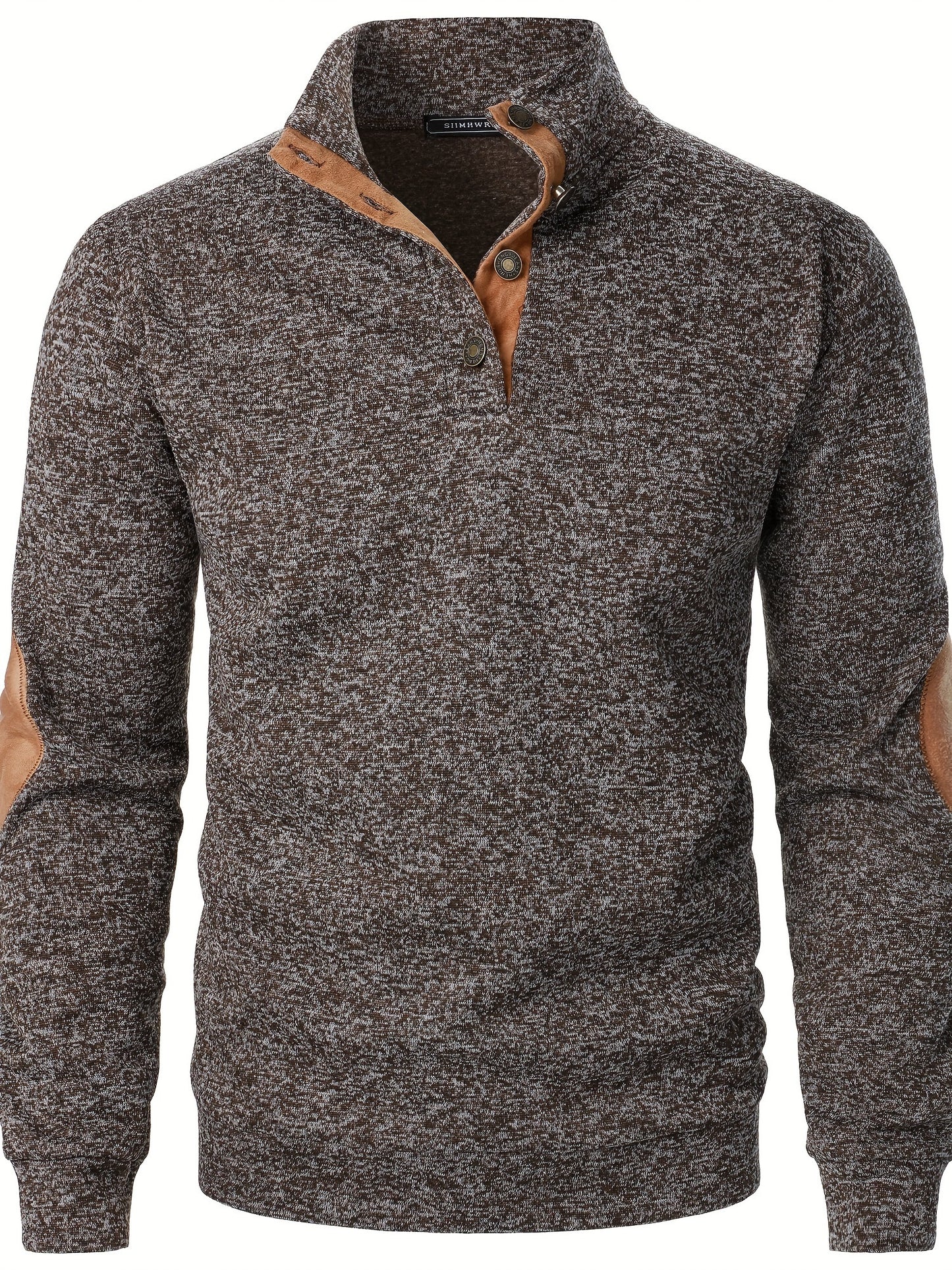Men's Stand-Collar Casual Sweatshirt - Autumn Winter Long Sleeve