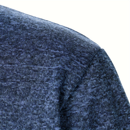 Men's Stand-Collar Casual Sweatshirt - Autumn Winter Long Sleeve