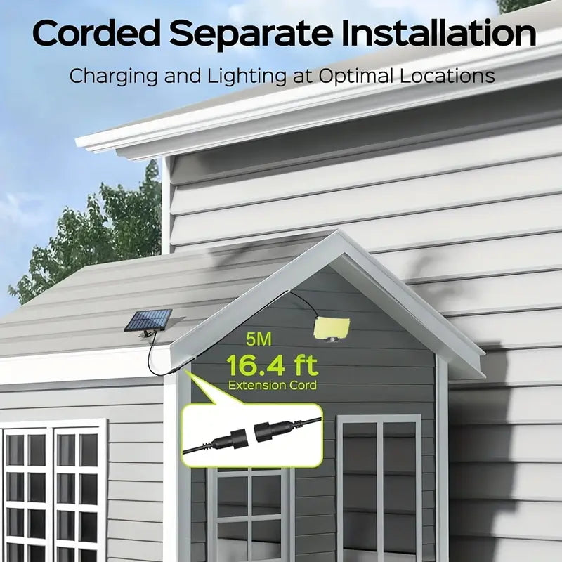 MACROCOSM 4pcs Smart Solar Wall Lights - 234 LED Motion Sensor Remote