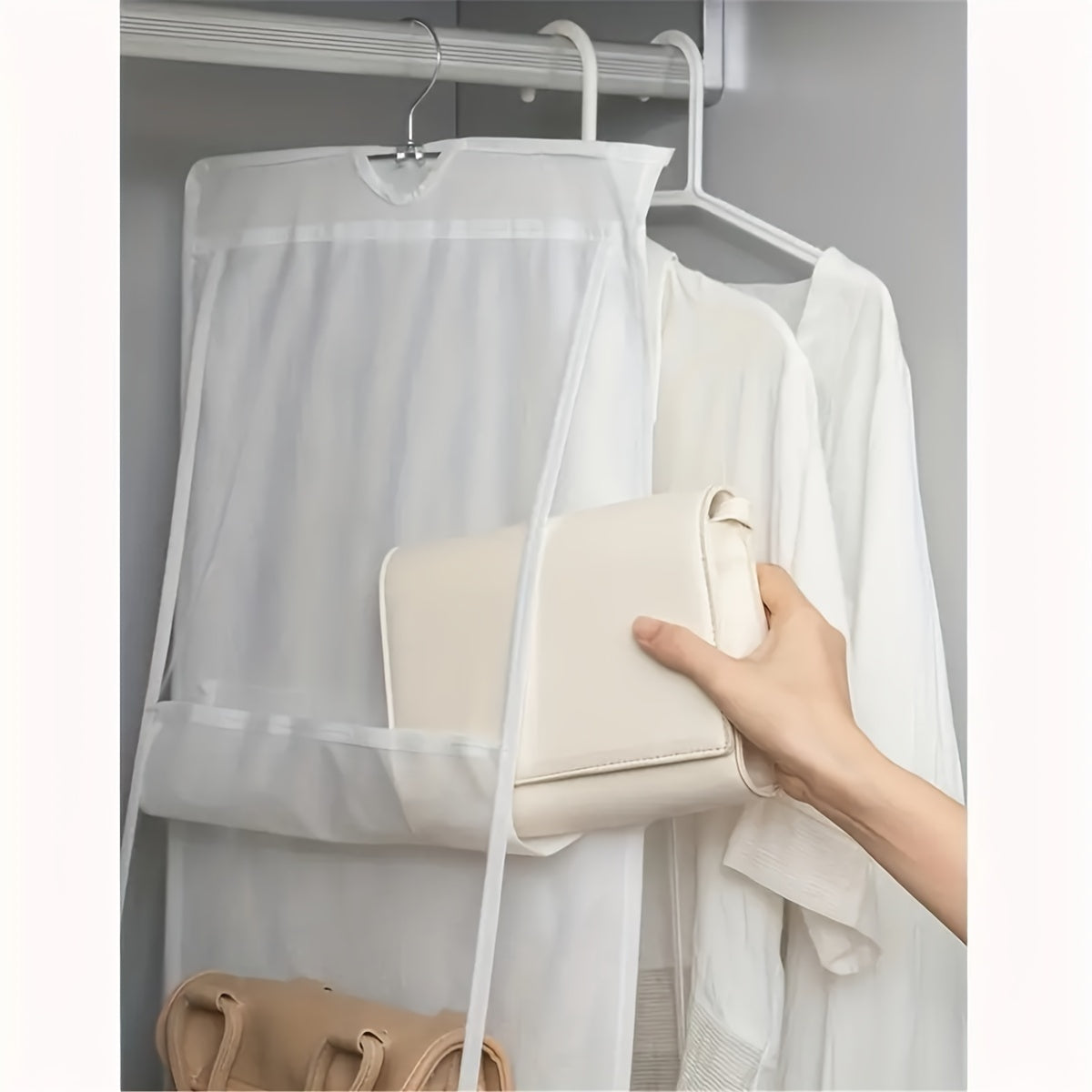Multi Layer Hanging Bag Organizer - Space Saving Wardrobe