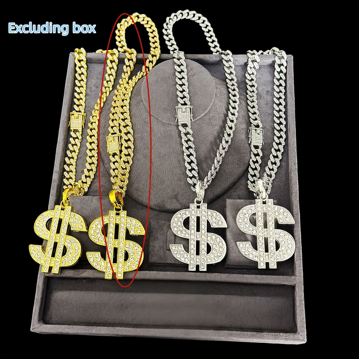 Men's Heavy-Duty Dollar Sign Necklace