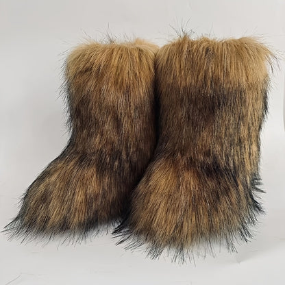 Women's Mid-Calf Faux Fur Boots