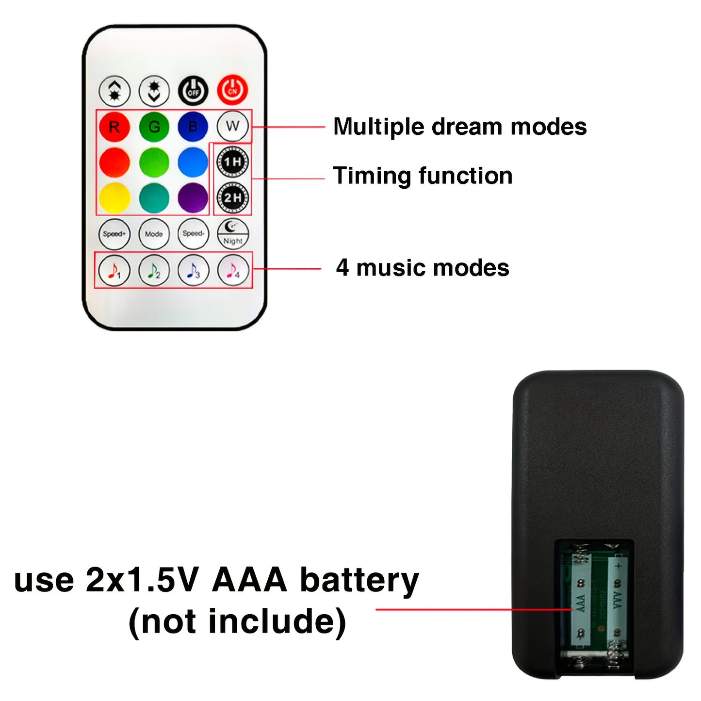 NBBUFF RGB LED Desk Lamps 2pcs - Music Sync & App Control