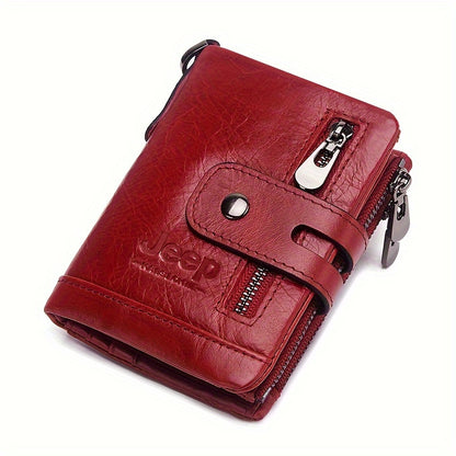 JEEP High Capacity Genuine Leather Wallet - RFID Protection Men