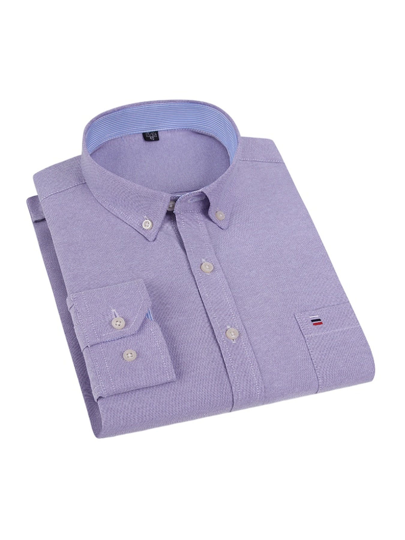 Men's 3-Pack Long Sleeve Oxford Shirts - Embroidered Chest Pockets