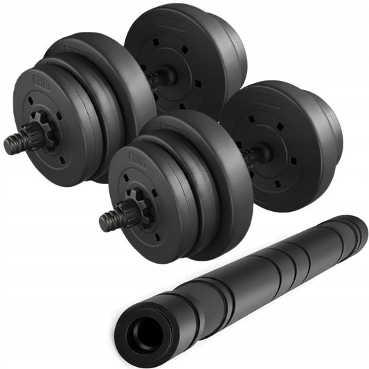 Adjustable Dumbbell Set with Barbell - 20kg/40kg