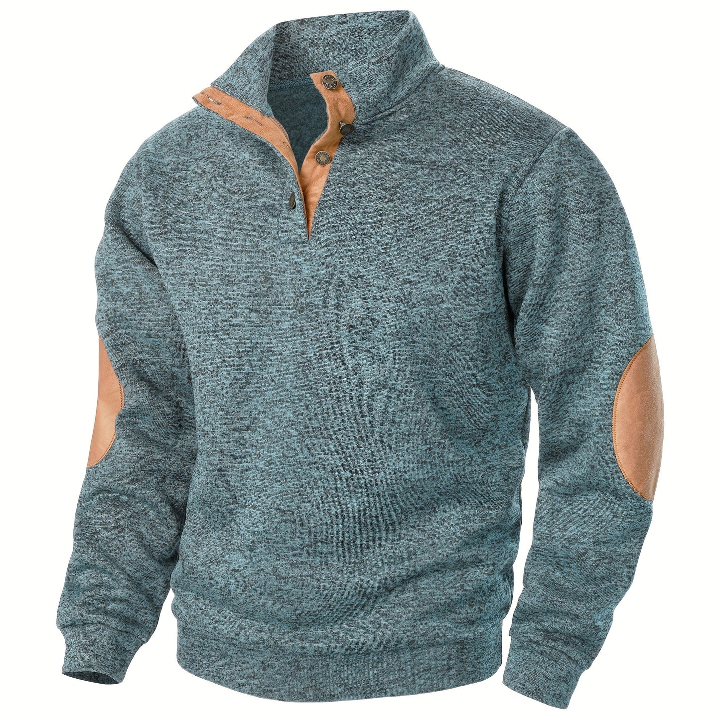 Men's Stand-Collar Casual Sweatshirt - Autumn Winter Long Sleeve