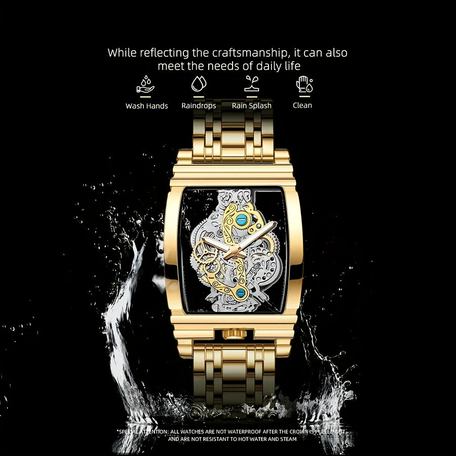 POEDAGAR Men's Waterproof Luminous Luxury Quartz Watch