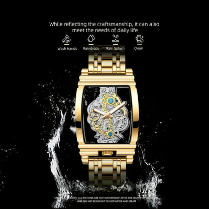 POEDAGAR Men's Waterproof Luminous Luxury Quartz Watch