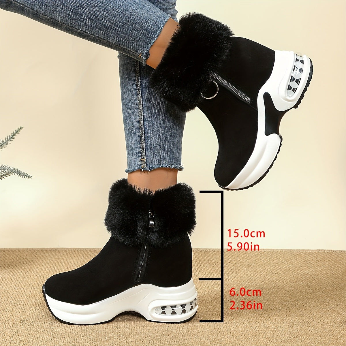 Women's Autumn/Winter Fuzzy Boots