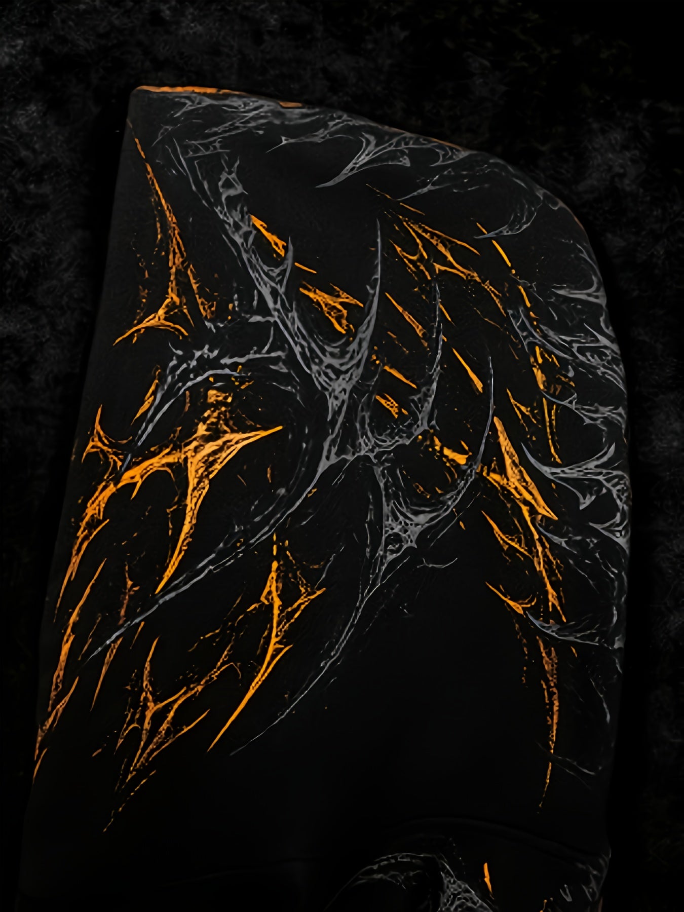 Men's Gothic Hoodie - Loose Fit Full-Zip with Pockets