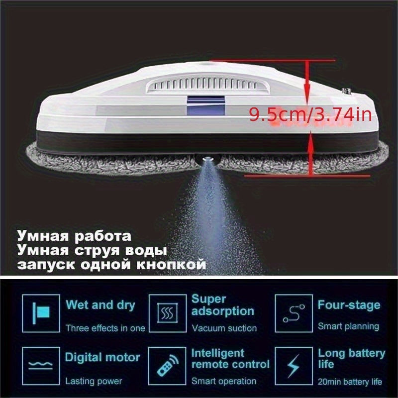 Intelligent Automatic Window Cleaner - Remote Controlled