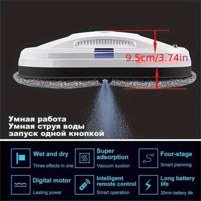 Intelligent Automatic Window Cleaner - Remote Controlled