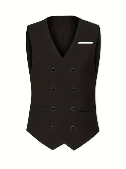 Men's 3pcs Suit Set - Blazer Vest Pants Elegant