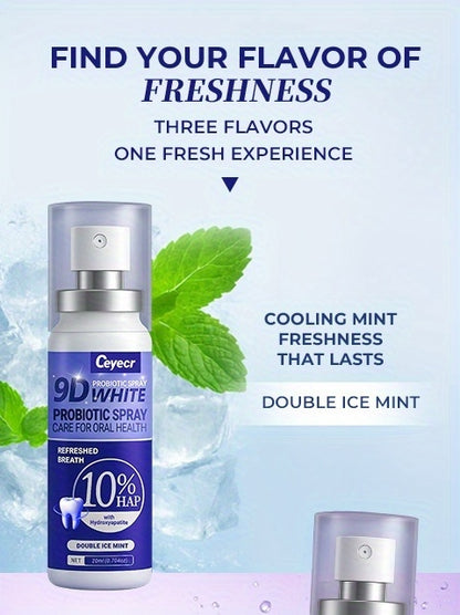 Oral Spray 3pcs 20ML - Breath Freshener Peach Mint Grape