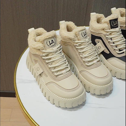 LYKU Women's Plush Lined Winter Sport Boots