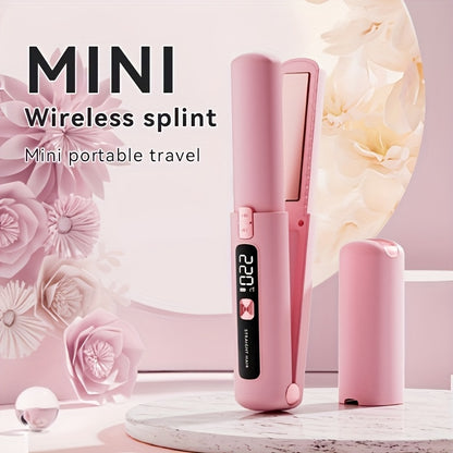 Mini 2-in-1 Wireless Hair Straightener & Curler