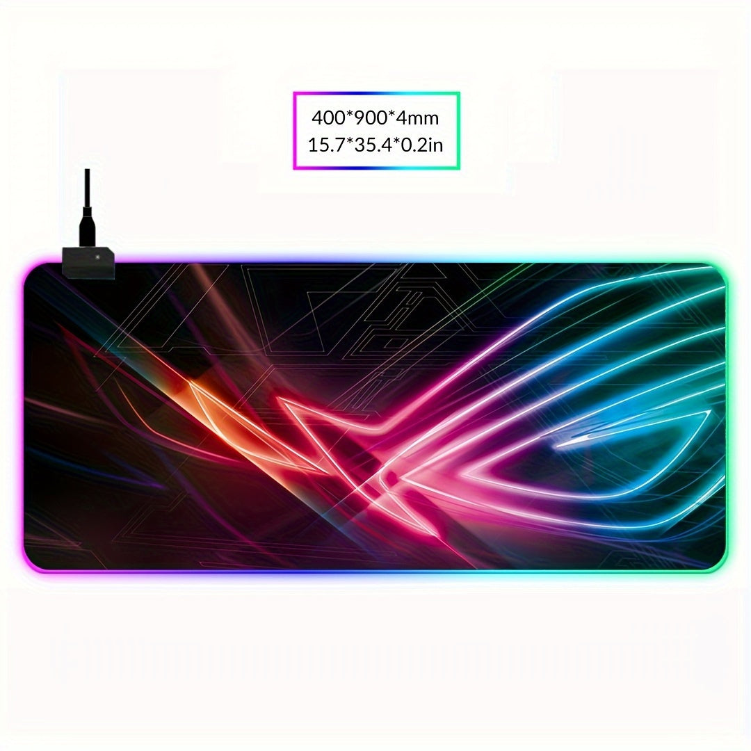 Gaming LED RGB Mouse Pad - Luminous Keyboard Pad Non-Slip