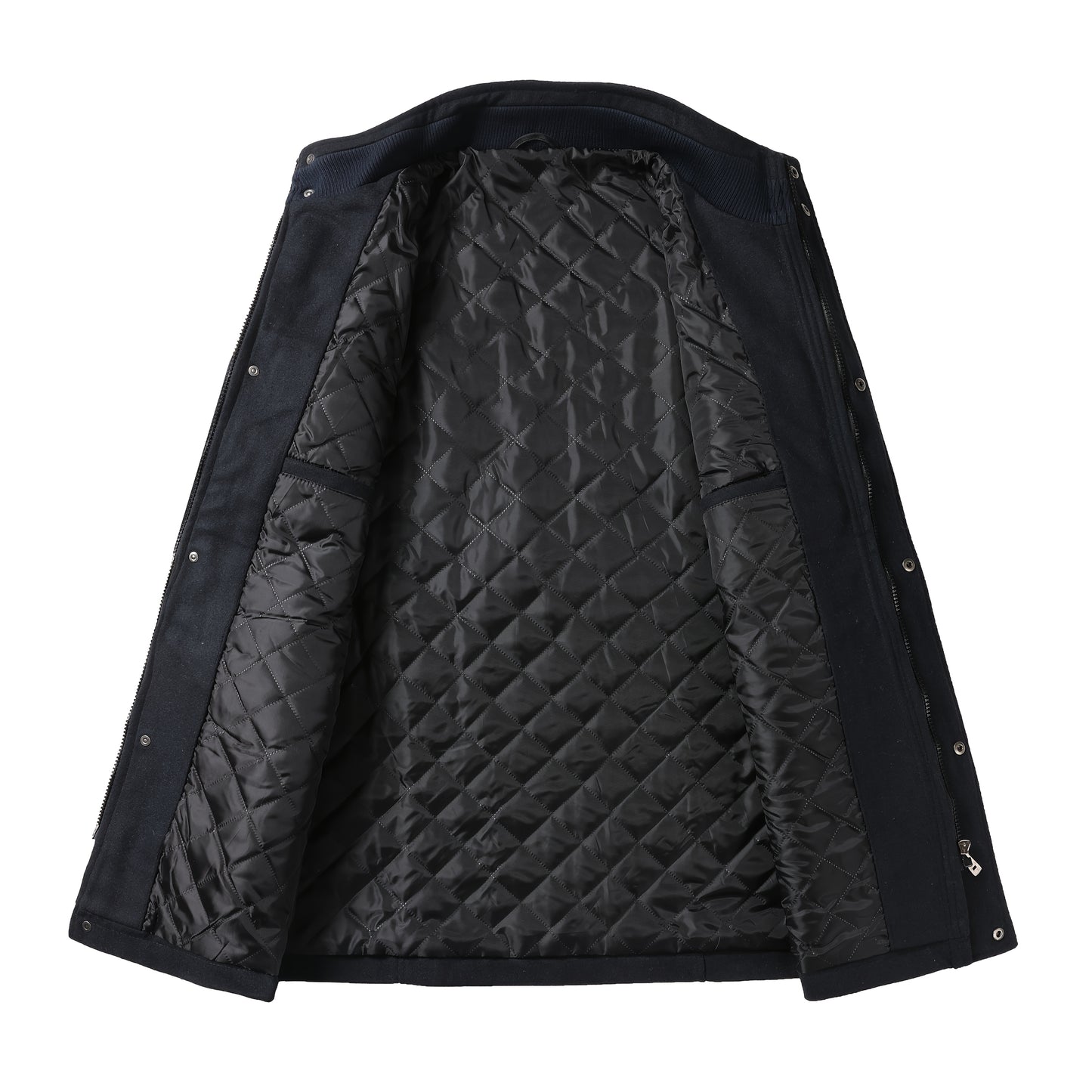 Men's Autumn/Winter Tweed Coat - Business Double-Breasted Wool