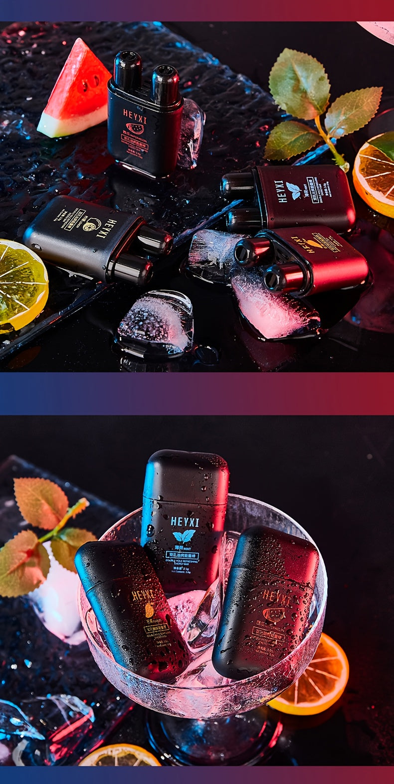 Nasal Decongestant Sticks 4-Pack - Lemon Mango Watermelon Peppermint