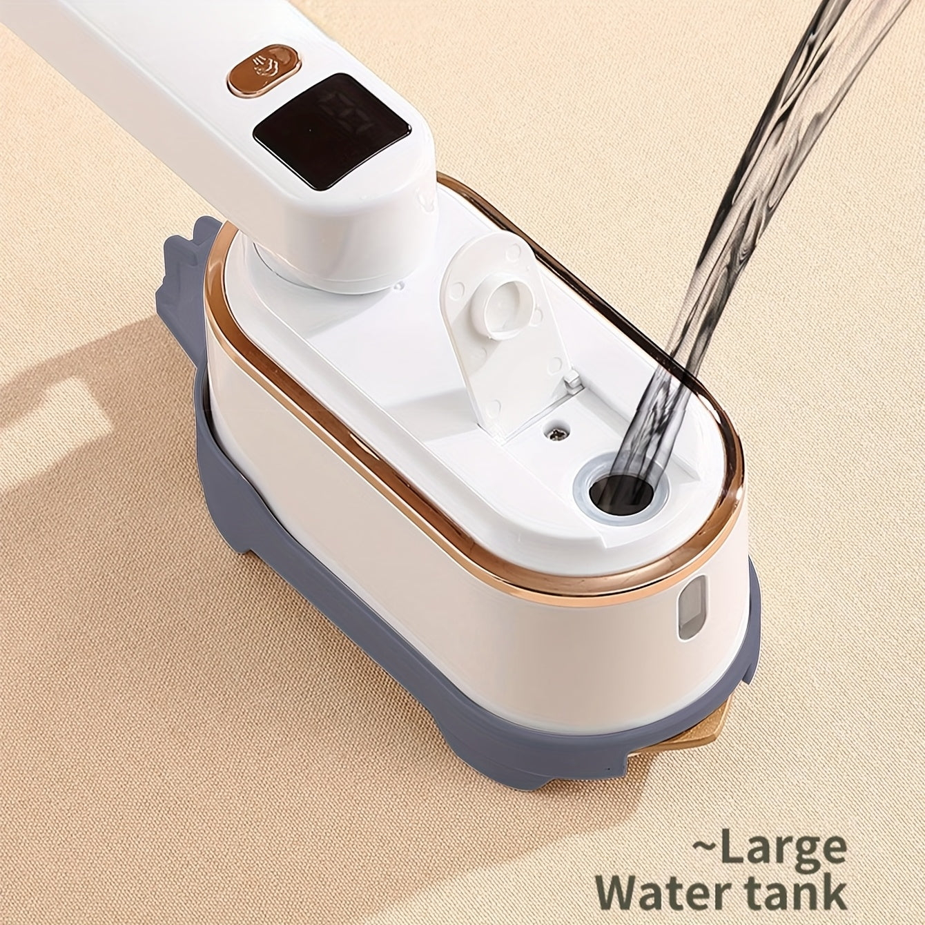 Handheld Steamer with Iron - 3-Speed 180° Rotatable 2-in-1