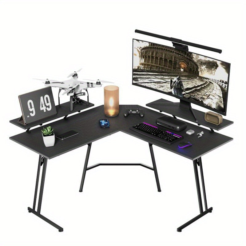L-Shaped Computer Desk 140cm - Gaming & Home Office