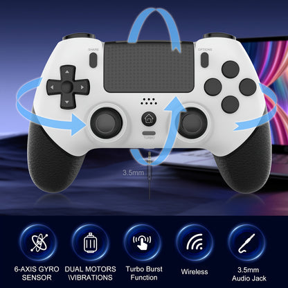 Wireless PS4 Controller - Hall Effect 6-Axis