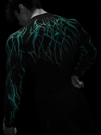 Men's Compression Long Sleeve Fitness Shirt - Muscle Fit