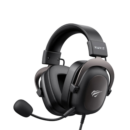 HAVIT Headset - Protein Leather Earmuffs with Detachable Mic
