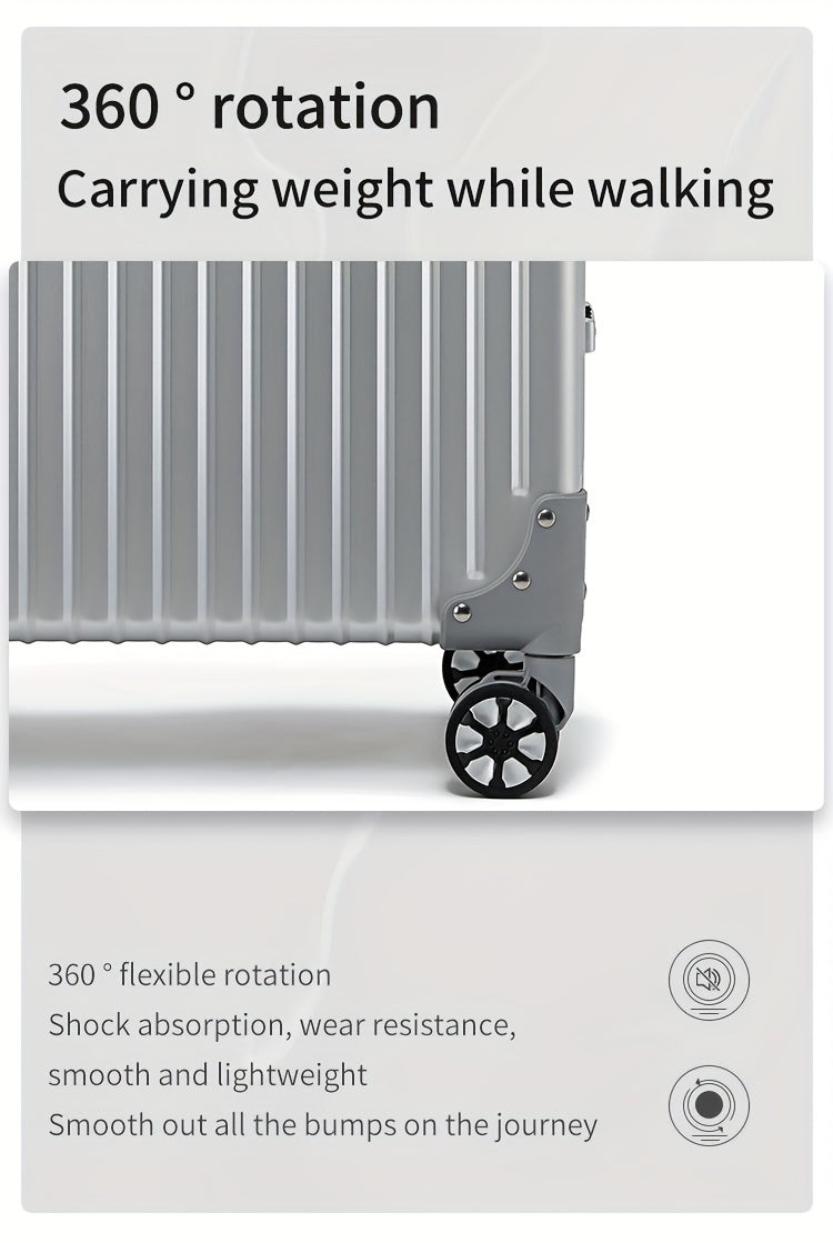 Aluminum Magnesium Alloy Luggage 20-28" - Password Lock Hard Case