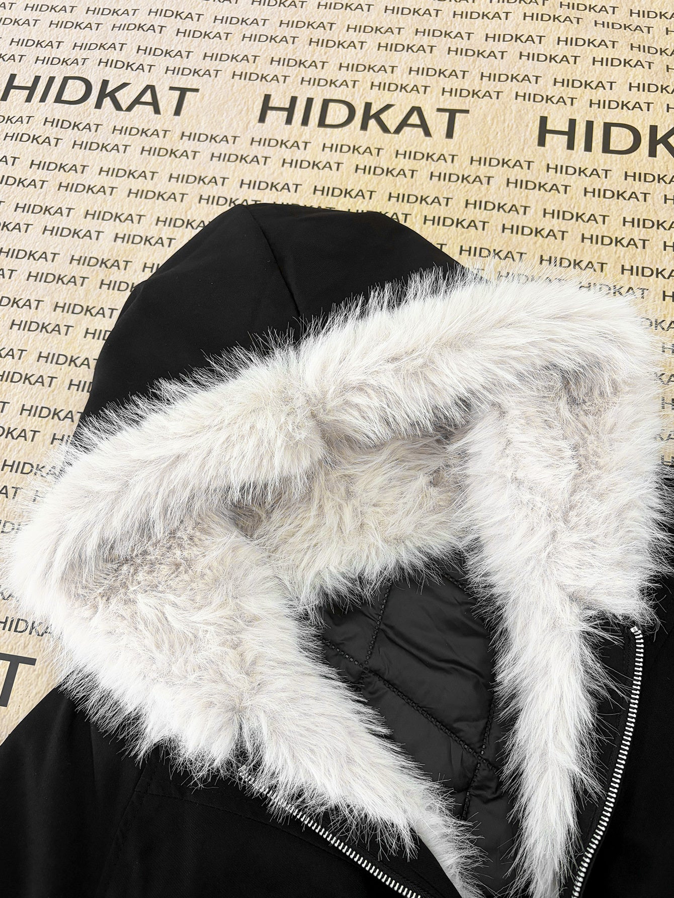 Hooded Warm Jacket with Fur Collar