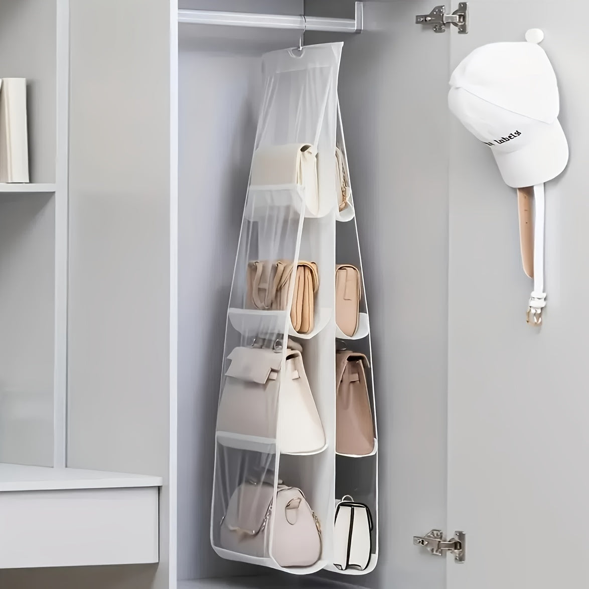 Multi Layer Hanging Bag Organizer - Space Saving Wardrobe