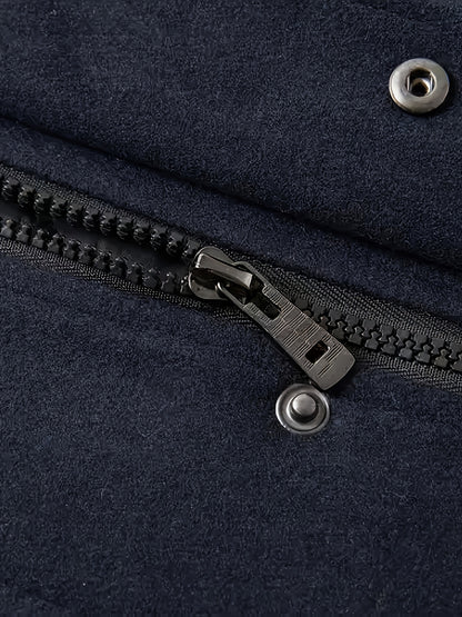 Men's Autumn/Winter Tweed Coat - Business Double-Breasted Wool