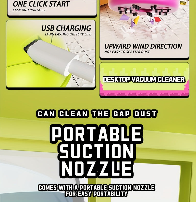 Three-Speed Desktop Vacuum Cleaner