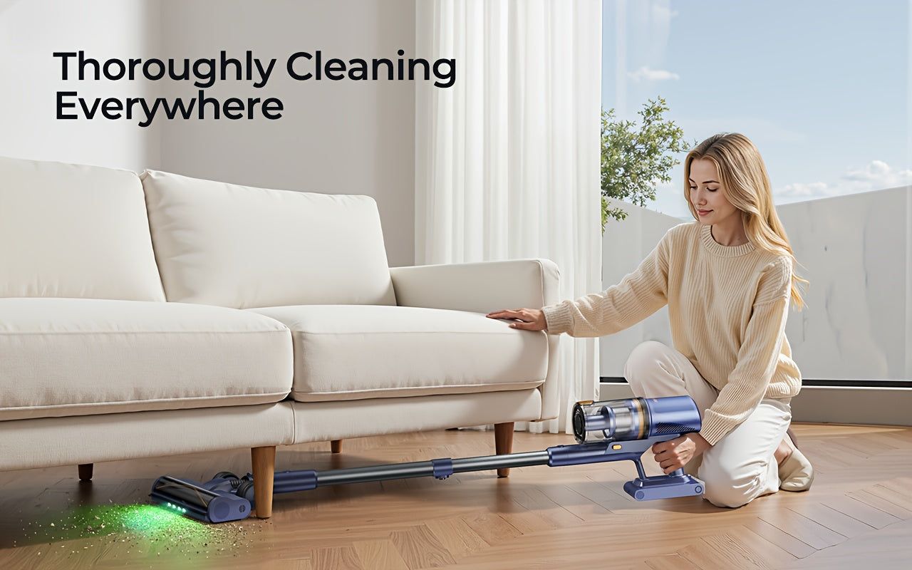 Laresar V11 Cordless Vacuum 650W 90Min - 46KPa 6-in-1 Touch Display