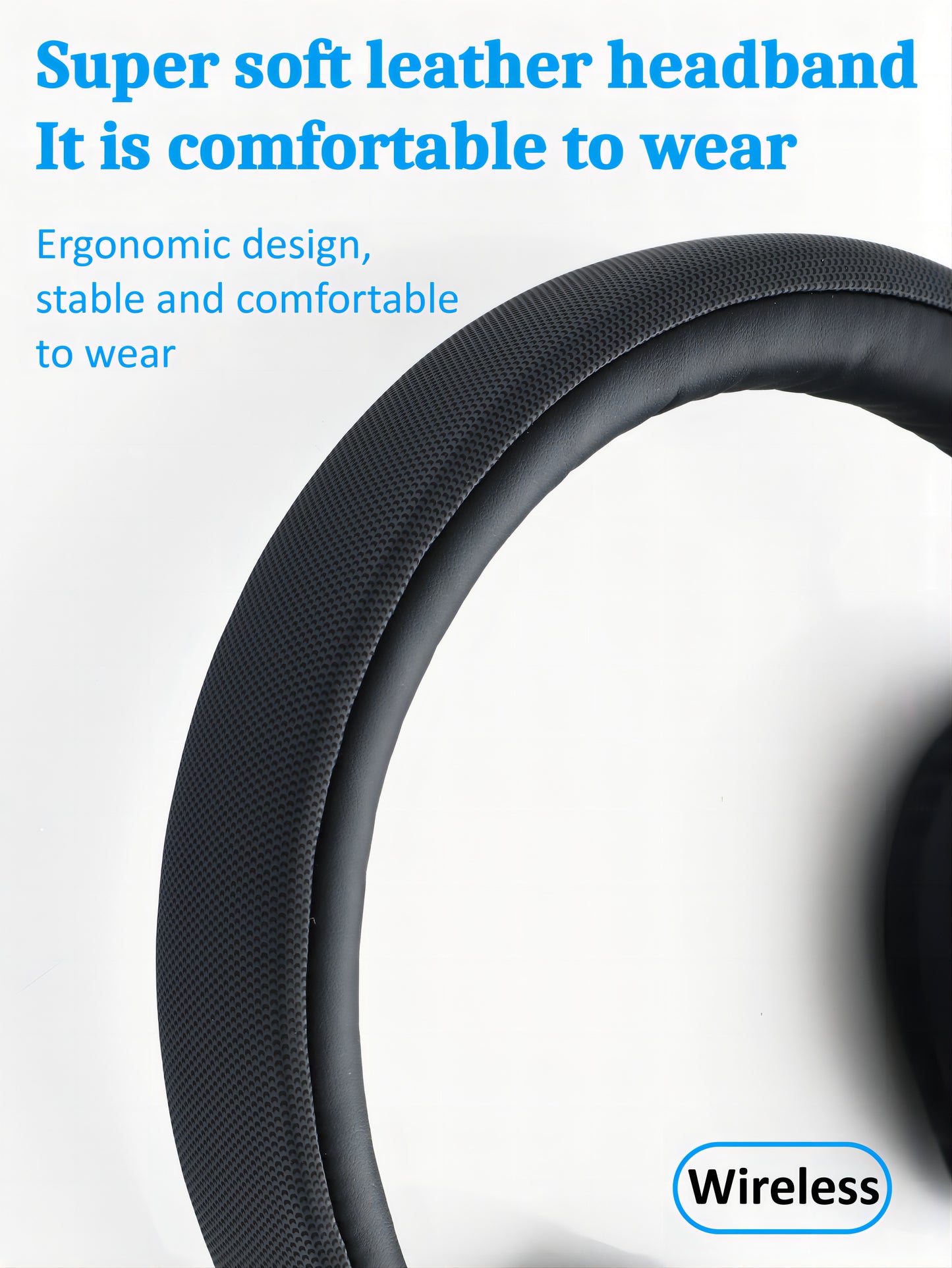 Wireless Headphones - Lightweight Foldable with Built-In Mic