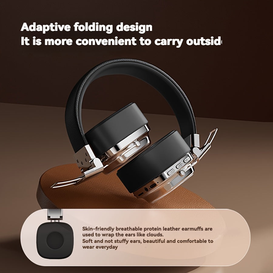 Retro Wireless Headphones - HiFi Deep Bass with 350mAh Battery