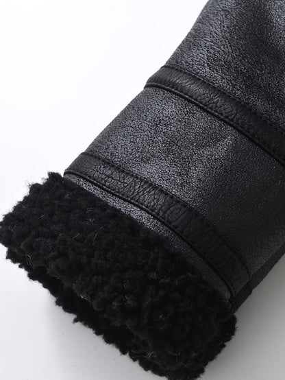 Women's Vintage Jacket - Belted Waist Zipper Cropped