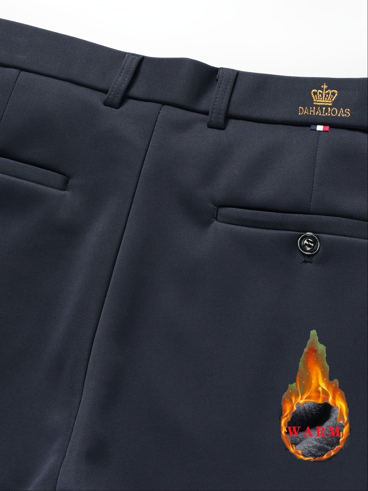 Men's Thickened Winter Dress Pants - Light Business Formal